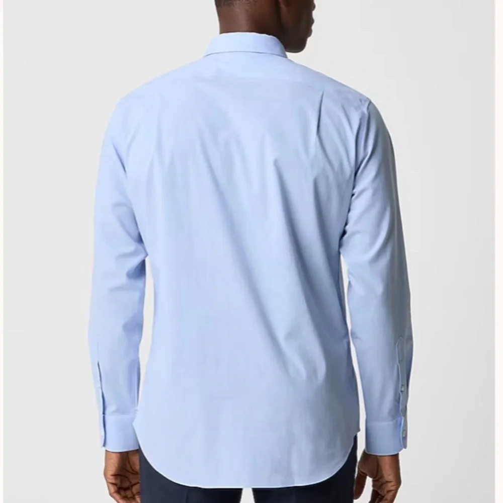 J crew classic blue Wrinkle-free dress shirt